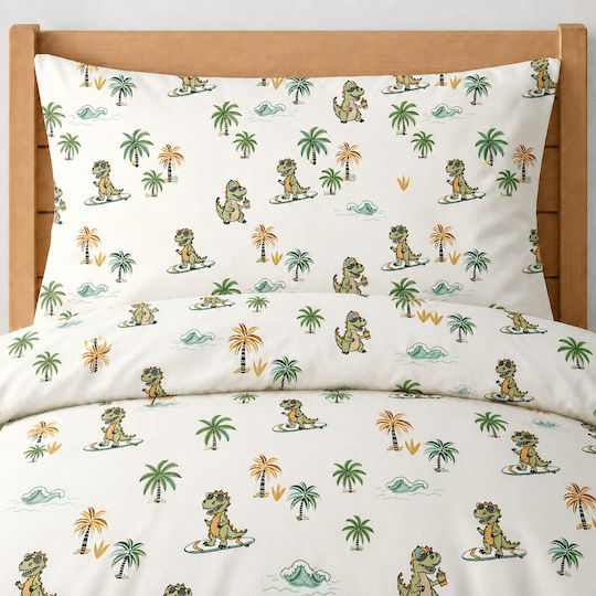 Astron Italy Kids Sheets Set Dino Skate Dino Skate 170x260cm