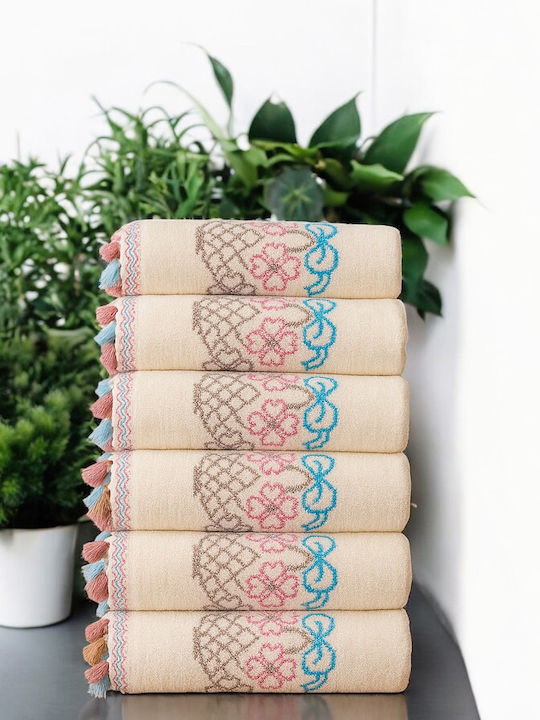 SteweHome Hand Towel 30x50cm Multicolour 6 Pieces