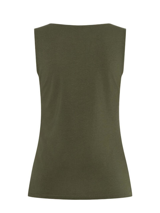 Women's Sleeveless Blouse Green