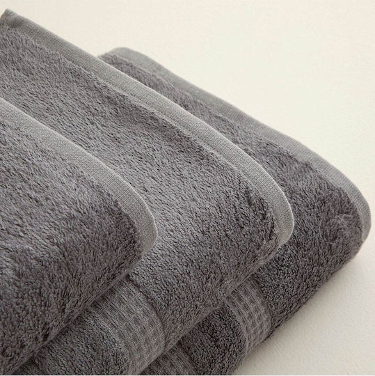 SteweHome Face Towel 50x90cm Gray