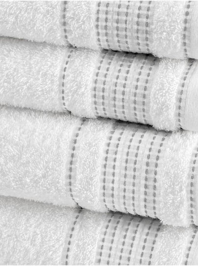 SteweHome Prosop De Corp 70x140cm 4 Bucăți Greutate 500gr/m² SteweHome Prosop De Corp 70x140cm 4 Bucăți Greutate 500gr/m²