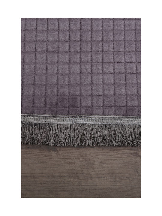 SteweHome Non-Slip Rectangular Gray Rug 100x300cm