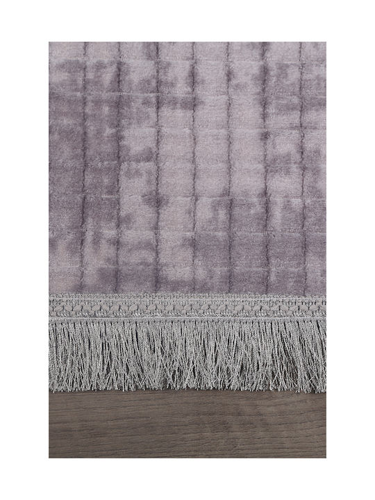SteweHome Non-Slip Rectangular Gray Rug 100x300cm