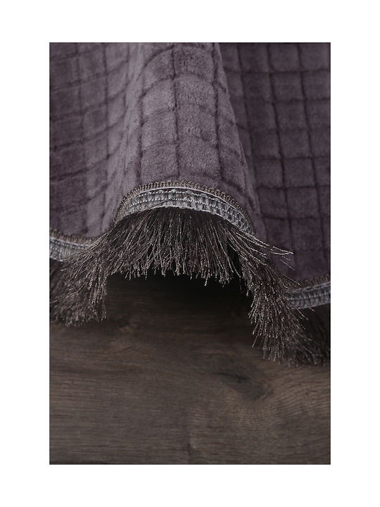 SteweHome Non-slip Rectangular Rug Anthracite 100x100cm