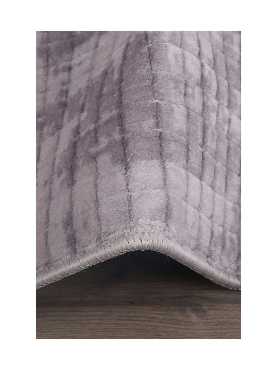 SteweHome Non-Slip Rectangular Gray Rug 100x150cm