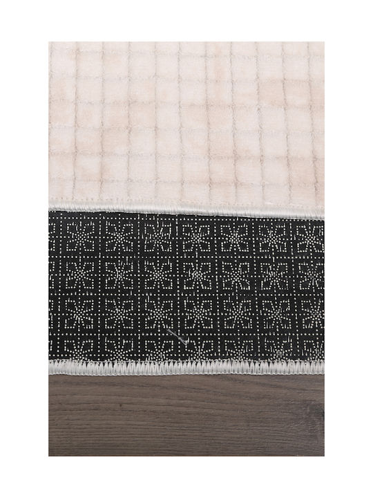 SteweHome Non-Slip Rectangular Beige Rug 120x300cm