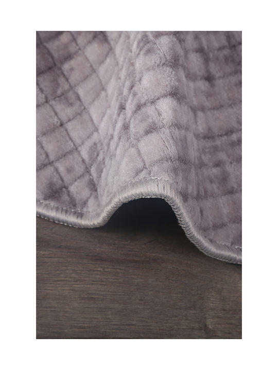 SteweHome Non-Slip Round Gray Rug Φ120cm