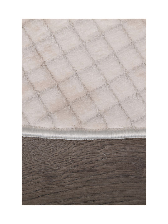 SteweHome Non-Slip Round Beige Rug Φ120cm