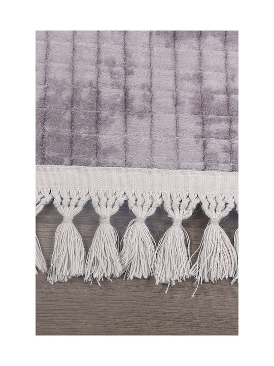 SteweHome Non-Slip Gray Runner Rug 80x300cm