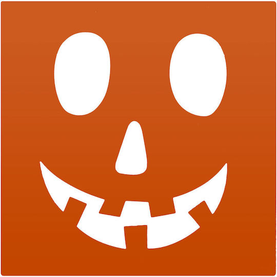 Halloween Stencil Set 5 Pcs Pumpkin Spider Ghost Bat Boo Design Stencils