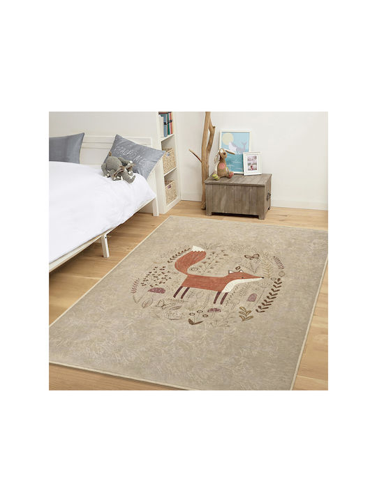 SteweHome Kids Rug Brown 100x120cm Thickness 60mm