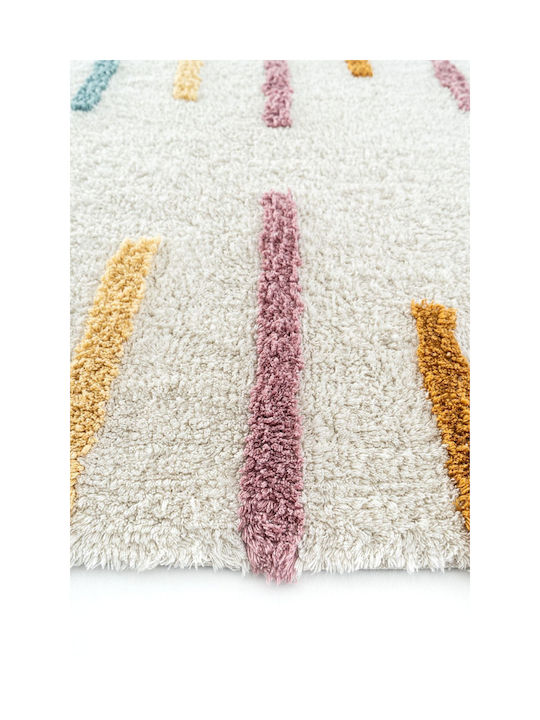 SteweHome Παιδικό Χαλί Βαμβακερό Μπλε 120x180cm Πάχους 100mm