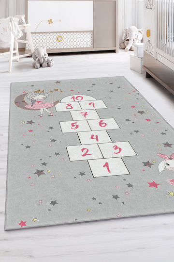 SteweHome Kids Rug Gray 80x200cm Thickness 60mm