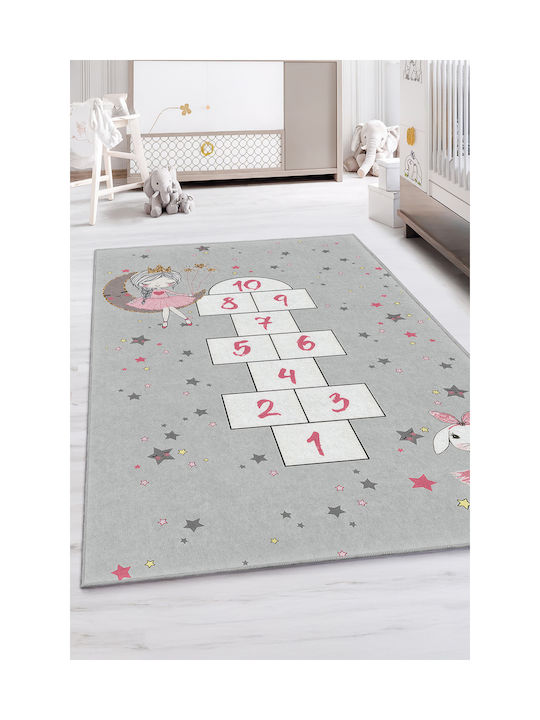 SteweHome Детски Килим Сив 80x100см Дебелина 60мм