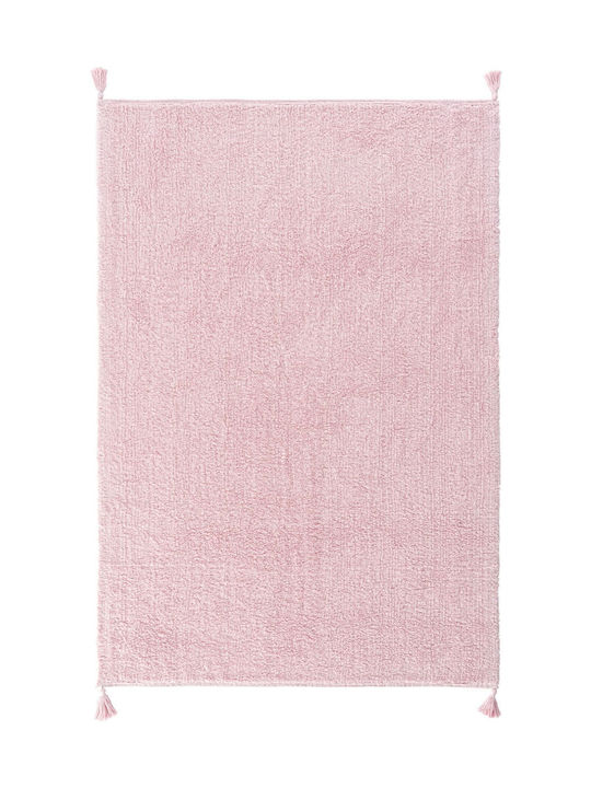 SteweHome Παιδικό Χαλί Βαμβακερό Ροζ 120x180cm