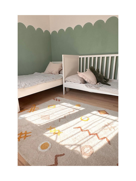 SteweHome Kids Cotton Blue Rug 120x180cm Thickness 100mm
