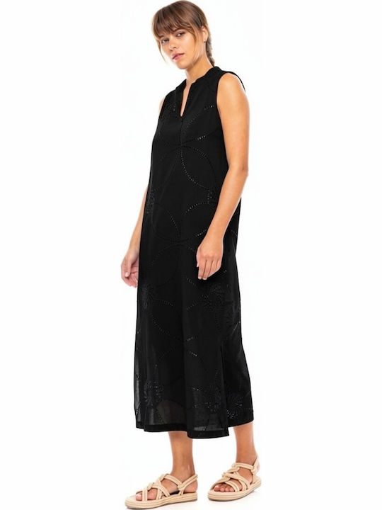 Pink Label Damen Kleid Strand Black
