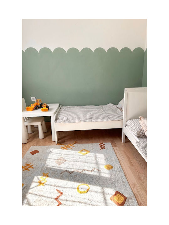 SteweHome Kids Cotton Blue Rug 120x180cm Thickness 100mm