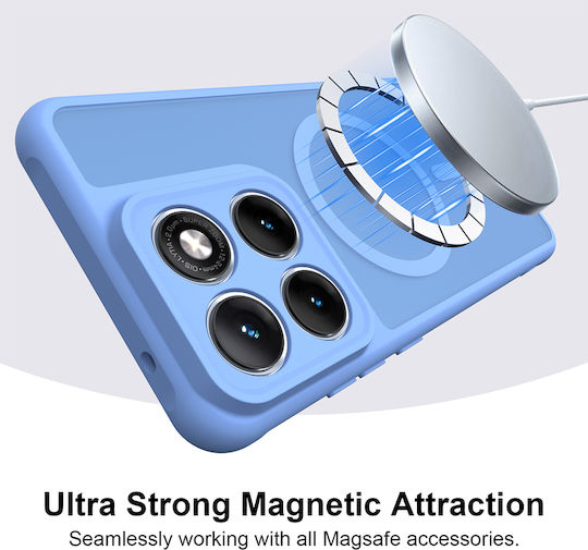 Techsuit Halofrost II Umschlag Rückseite Kunststoff Hellblau Motorola Edge 70