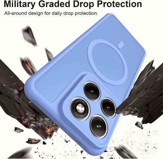 Techsuit Halofrost II Umschlag Rückseite Kunststoff Hellblau Motorola Edge 70
