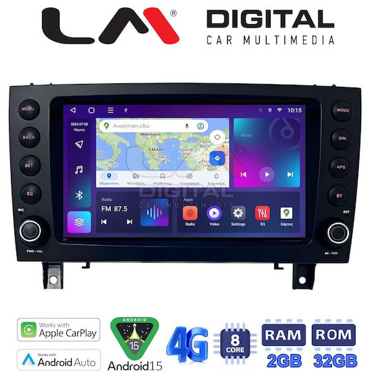 LM Digital Auto-Audiosysteme für Mercedes-Benz SLK 2004 2010 Bluetooth USB Eingebautes Wi-Fi GPS Apple CarPlay Android Auto