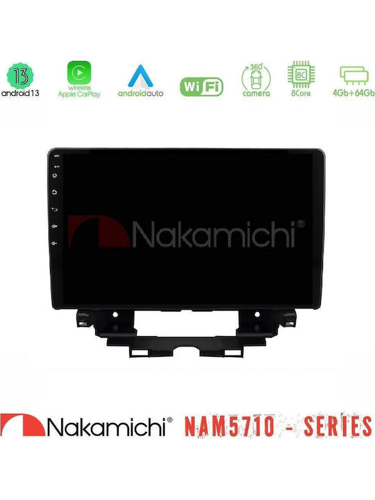 Nakamichi Car Audio System for Renault Kangoo Audi A5 2010 with Touch Screen 10" Bluetooth USB Wi-Fi GPS Apple CarPlay Android Auto