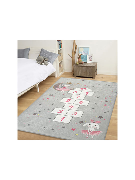 SteweHome Kinderteppich Grau 80x120cm Dicke 60mm