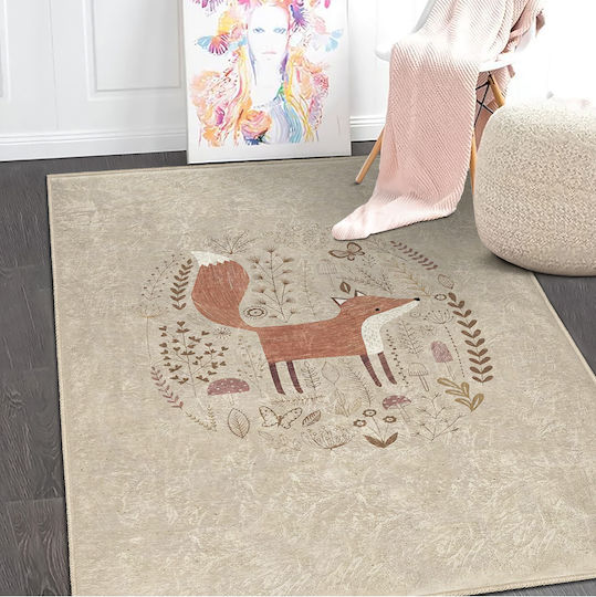 SteweHome Παιδικό Χαλί Καφέ 60x120cm Πάχους 60mm