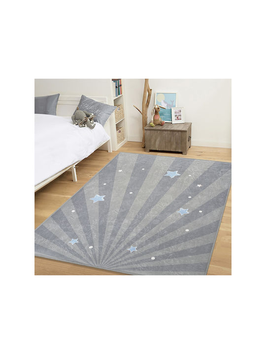 SteweHome Kinderteppich Sterne Blau 80x100cm Dicke 60mm