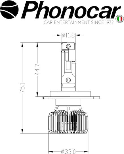 Phonocar Λάμπα Αυτοκινήτου LED 12V 43W
