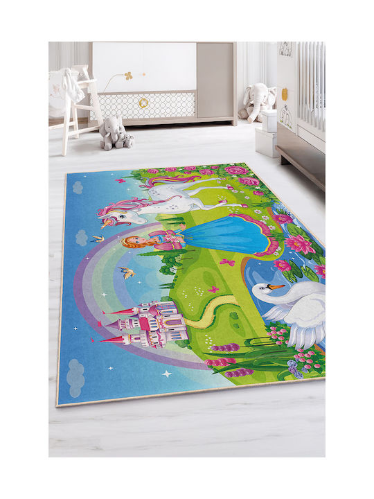 SteweHome Παιδικό Χαλί Μονόκερος 80x150cm Πάχους 60mm