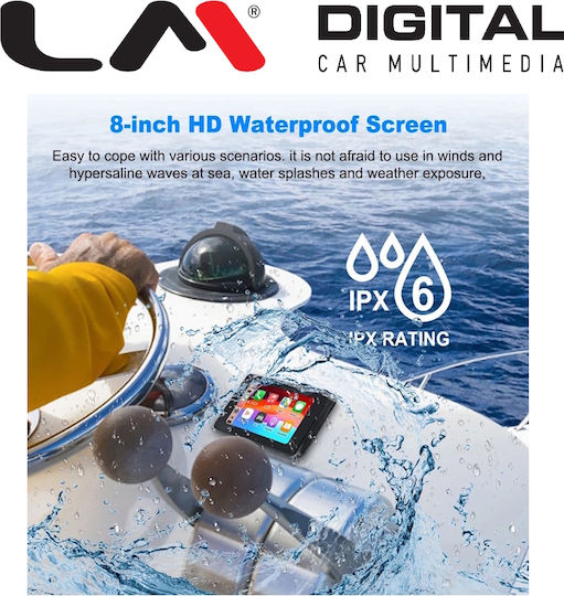 LM Digital Boat Sound System with Bluetooth USB GPS Black