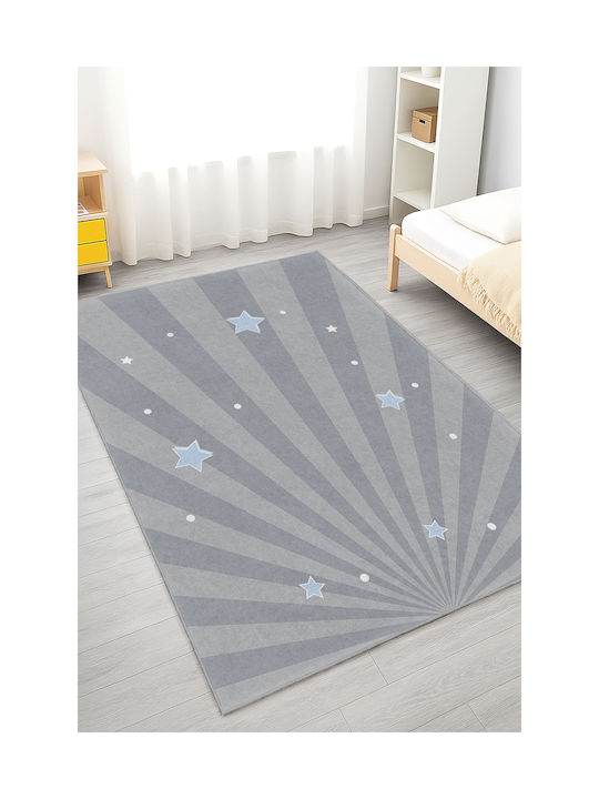 SteweHome Kinderteppich Sterne Blau 60x100cm Dicke 60mm