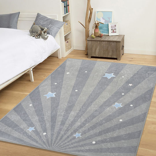 SteweHome Kids Rug Stars Blue 100x100cm Thickness 60mm