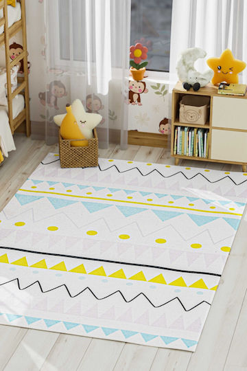 SteweHome Παιδικό Χαλί Μπλε 80x500cm Πάχους 60mm