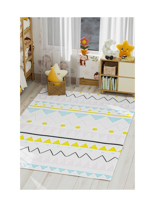SteweHome Παιδικό Χαλί Μπλε 120x300cm Πάχους 60mm