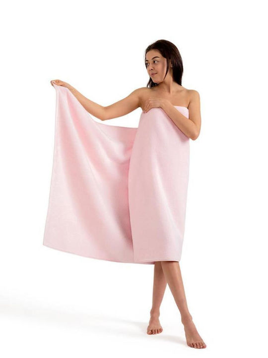 SteweHome Face Towel 50x90cm Pink 4 Pieces Weight 600gsm