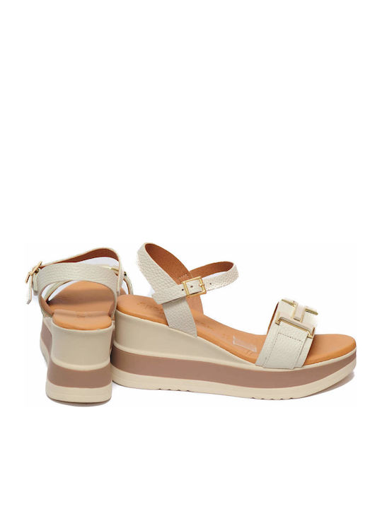 Sommer Damenplattformen Beige