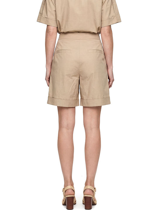 Twenty 29 Women's High Waist Beige Shorts