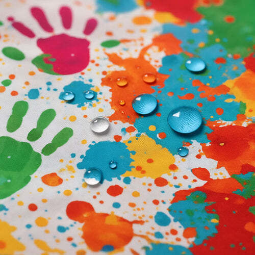 Salopetă Impermeabilă De Pictură Activități Creative Zola 7-11 Ani Manșete Elastice Reglabile Buzunar 63 × 47 Cm Multicolor