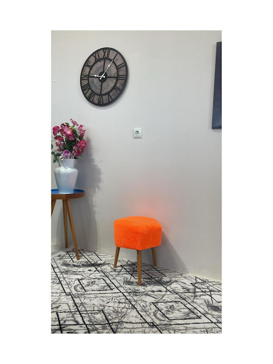 Living Room Wooden Stool Stewehome Decorative Pouf Hexagonal 40x40 Cm Ste-026294-v56591