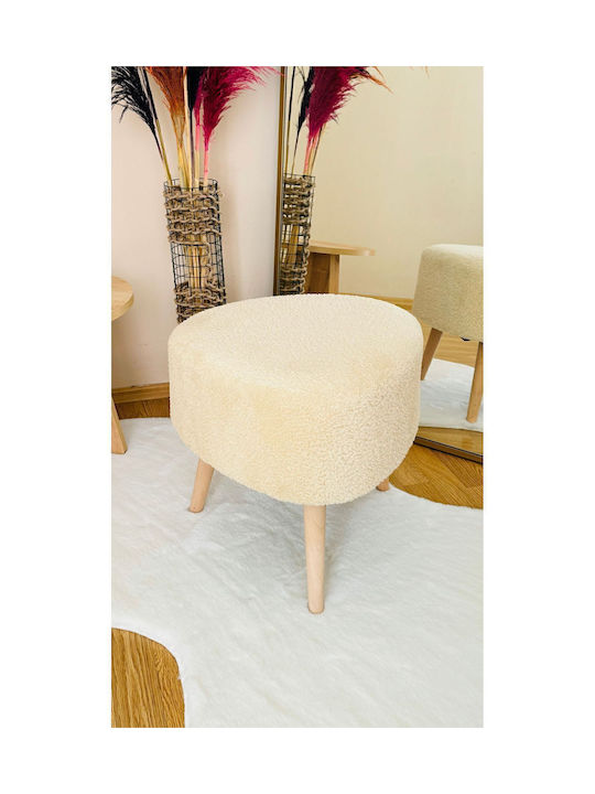 Living Room Bed Stool Upholstered with Bohemian Fabric 46x46x46cm