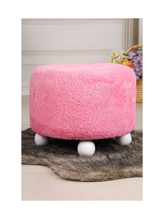 Living Room Stools Upholstered With Natural Velvet