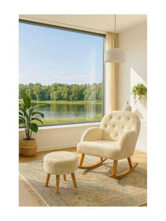 SteweHome Kissen Schaukelndes Beiges Sessel 60x65x60cm