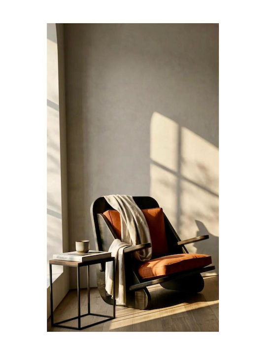 High Back Armchair Orange 65x55x55cm