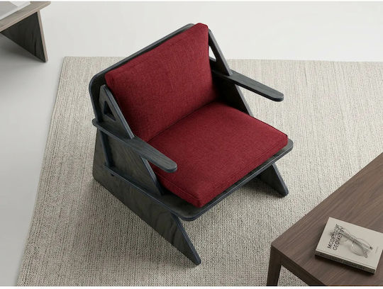 Armchair 65x55x45cm Red Armchair 65x55x45cm Red