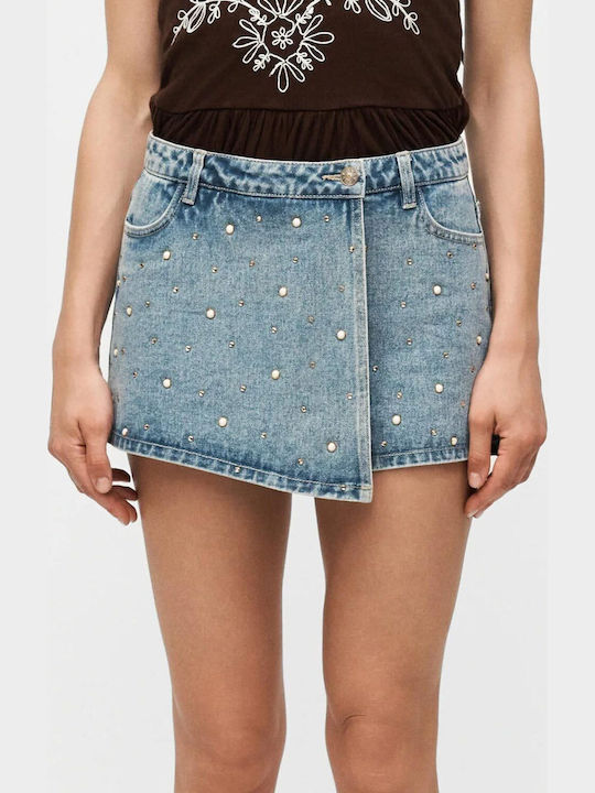 Only Φούστα-Σορτς Light Medium Blue Denim