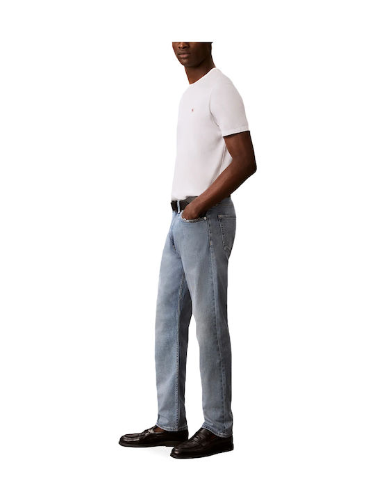 Ανδρικό Παντελόνι Τζιν Ελαστικό με Relaxed Tapered Εφαρμογή Μπλε