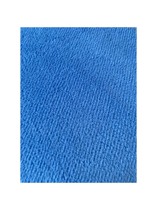 Living Room Wooden Blue Stool 38x38x46cm