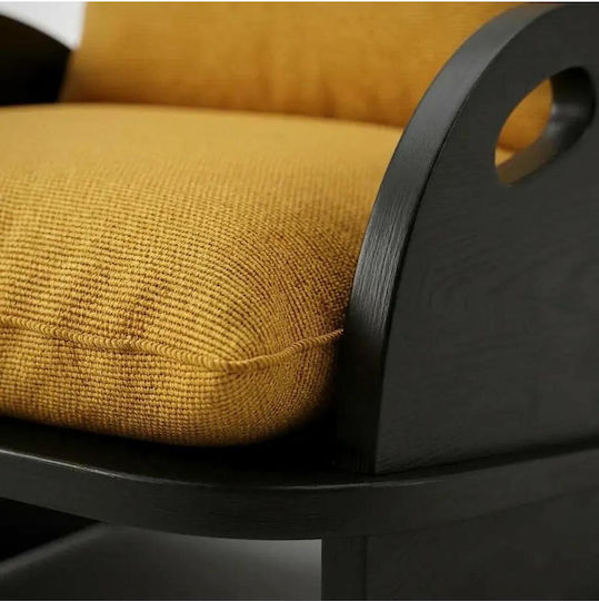 Armchair 65x55x55cm Yellow Armchair 65x55x55cm Yellow
